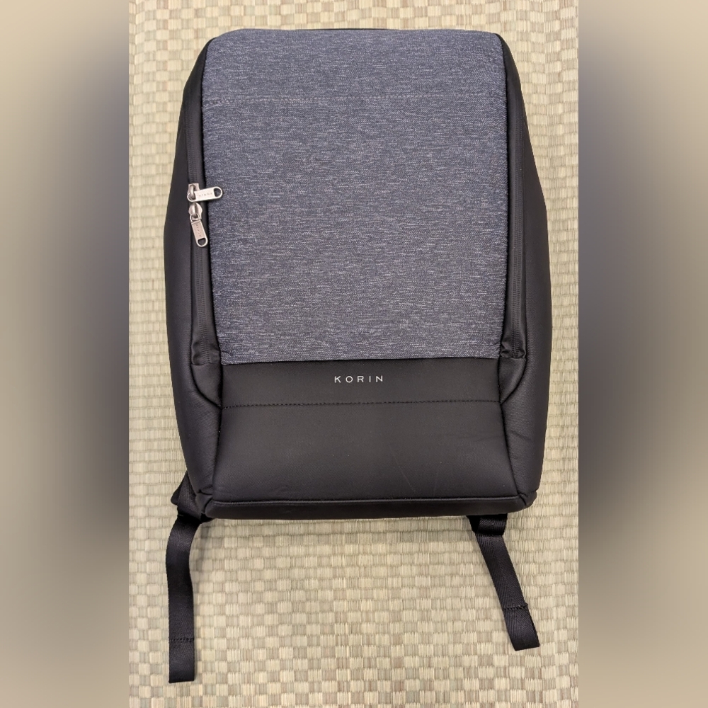 Korin Design FlexPack Pro Anti-Theft Charging Backpack Gray & Black